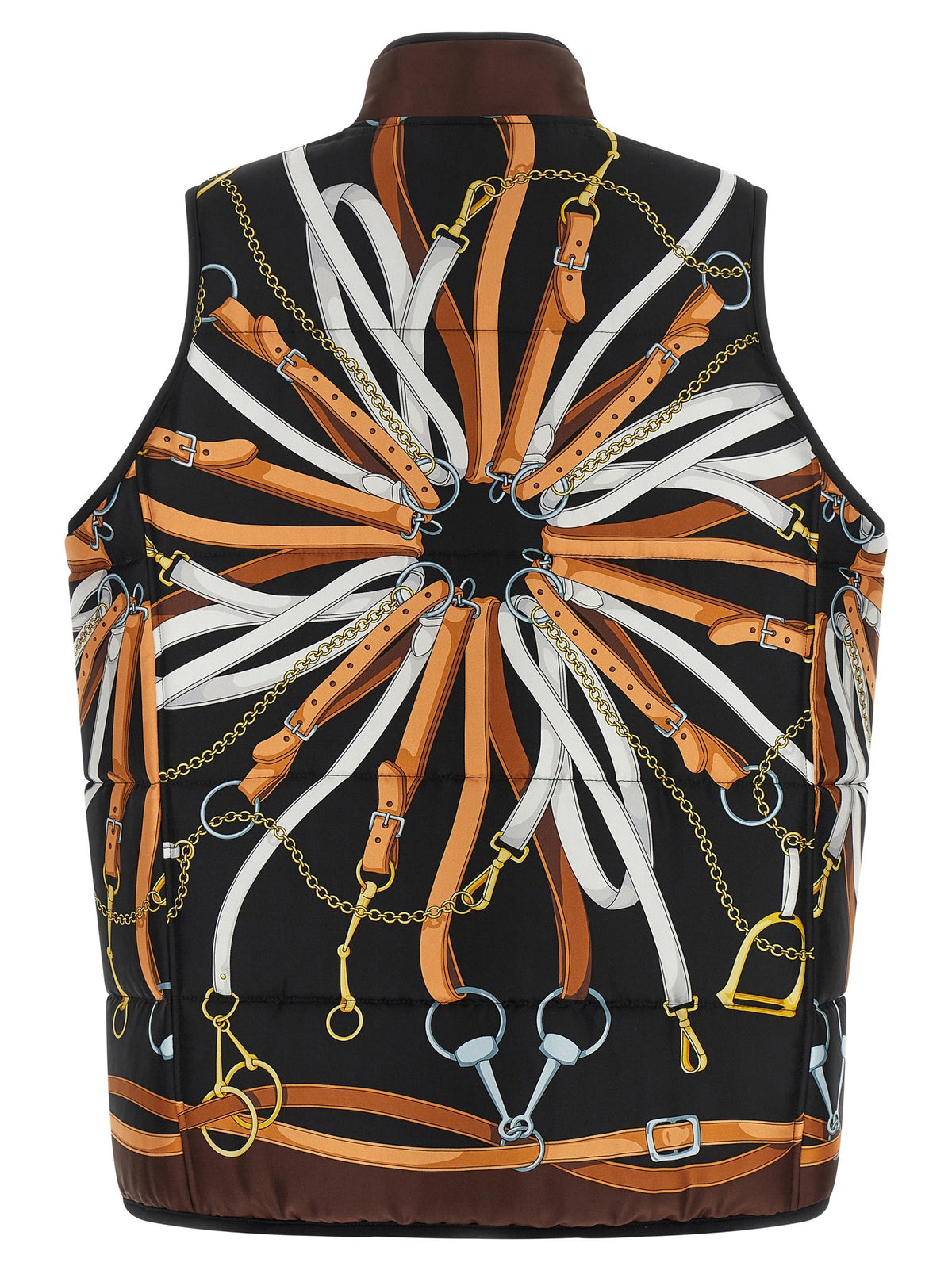 Gucci Reversible Silk Twill Vest Gold