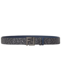 Fendi Men's Reversible Squared Belt Blue