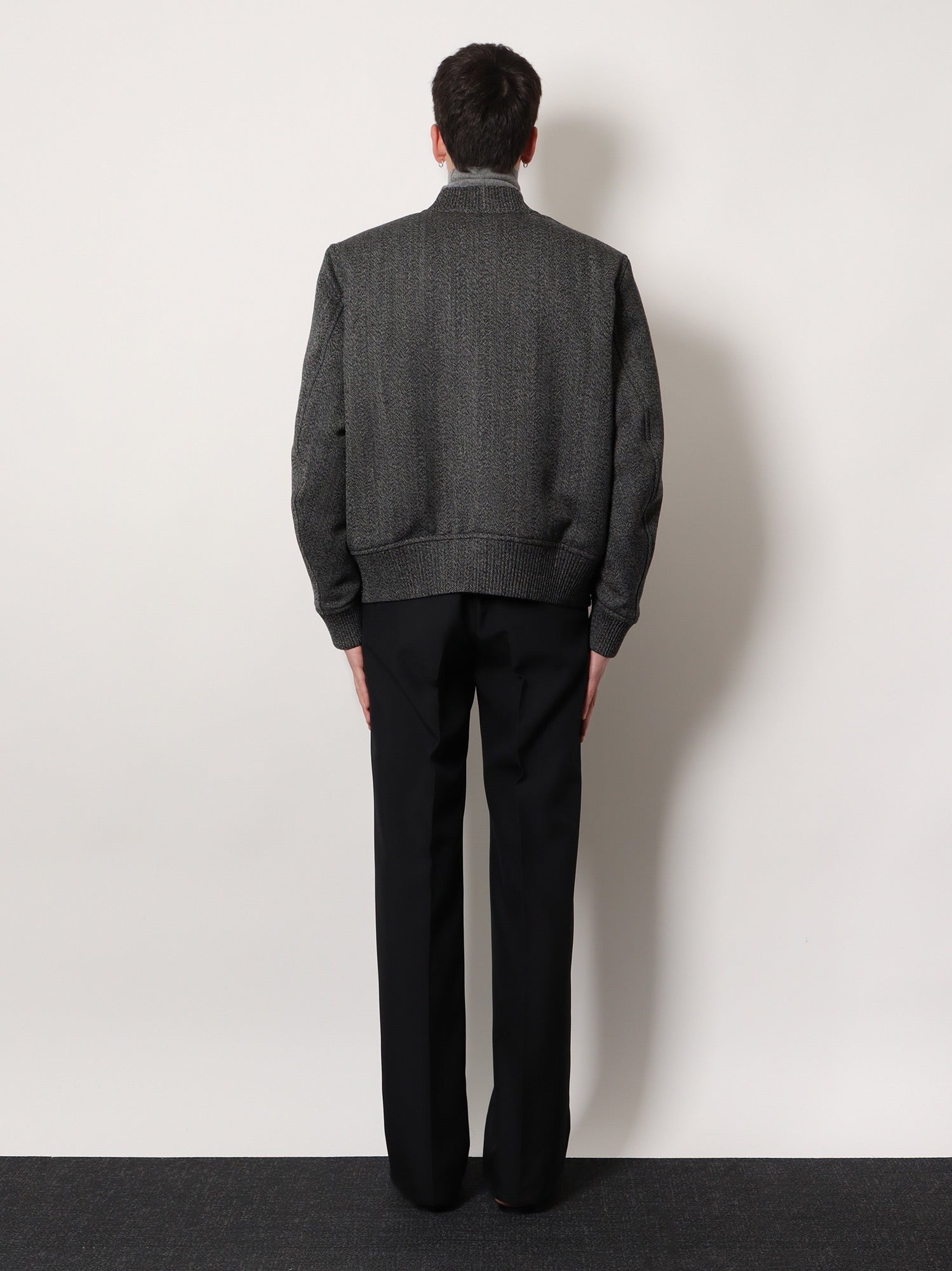 Gucci Men's Reversible Wool and Nylon Jacket White