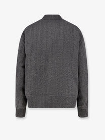 Gucci Men's Reversible Wool and Nylon Jacket White