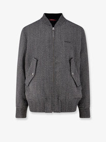 Gucci Men's Reversible Wool and Nylon Jacket White