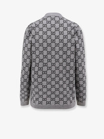 Gucci Women's Reversible Wool Cardigan Grey