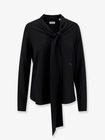 Burberry Women's Rhiannon Silk Shirt Black