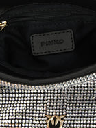 Pinko Rhinestone Bucket Bag Silver