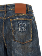 Giuseppe Di Morabito Rhinestone Jeans Blue, view 5