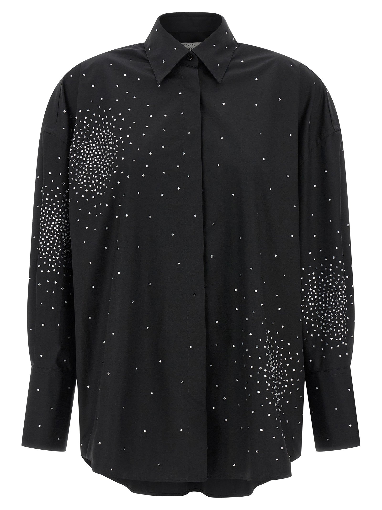 Giuseppe Di Morabito Rhinestone Shirt Black