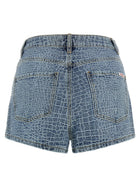 self-portrait Rhinestone Shorts Blue, view 2