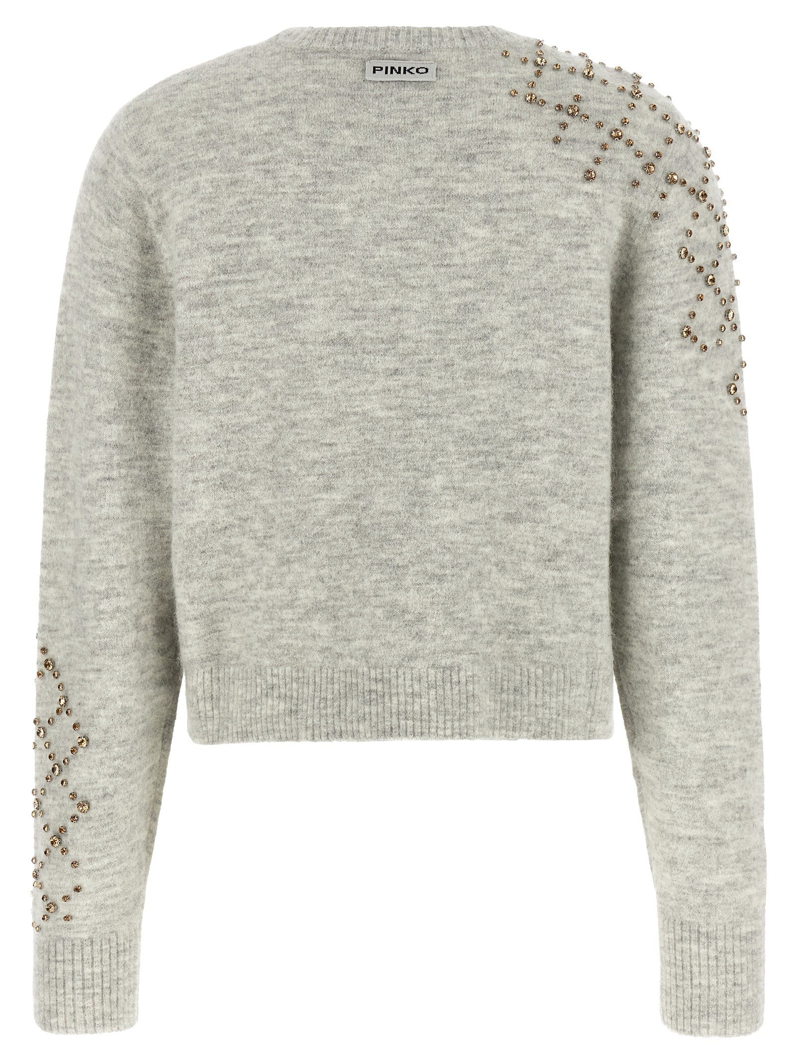 Pinko Rhinestone Sweater Grey