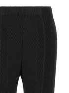ISSEY MIYAKE Rhombus Pleats Pants Black, view 3