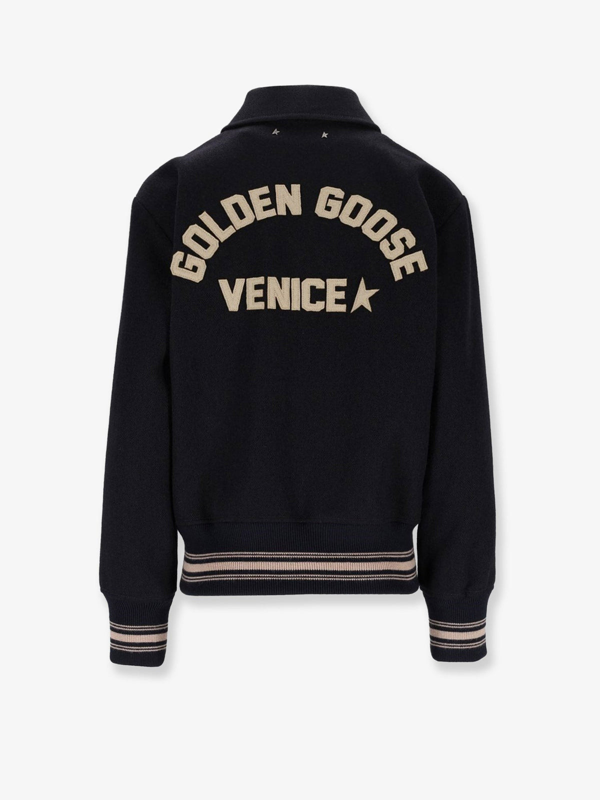 Golden Goose Women's Ria Slim Fit Virgin Wool Bomber Black