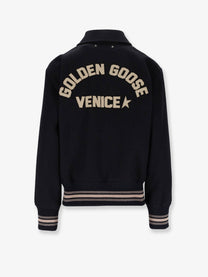 Golden Goose Women's Ria Slim Fit Virgin Wool Bomber Black