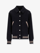 Golden Goose Women's Ria Slim Fit Virgin Wool Bomber Black