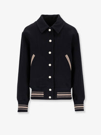 Golden Goose Women's Ria Slim Fit Virgin Wool Bomber Black