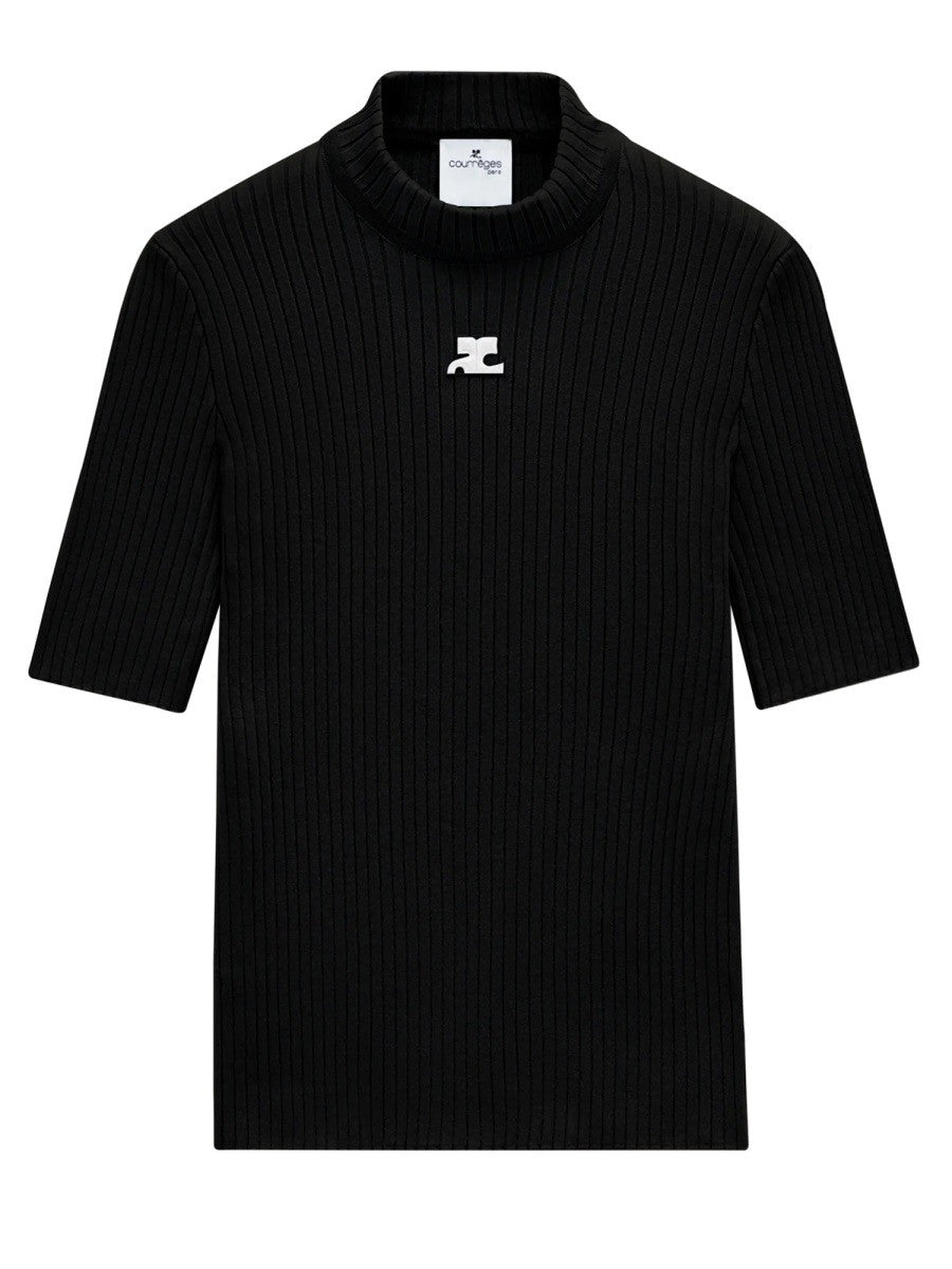 courrèges Women's Rib Knit Black