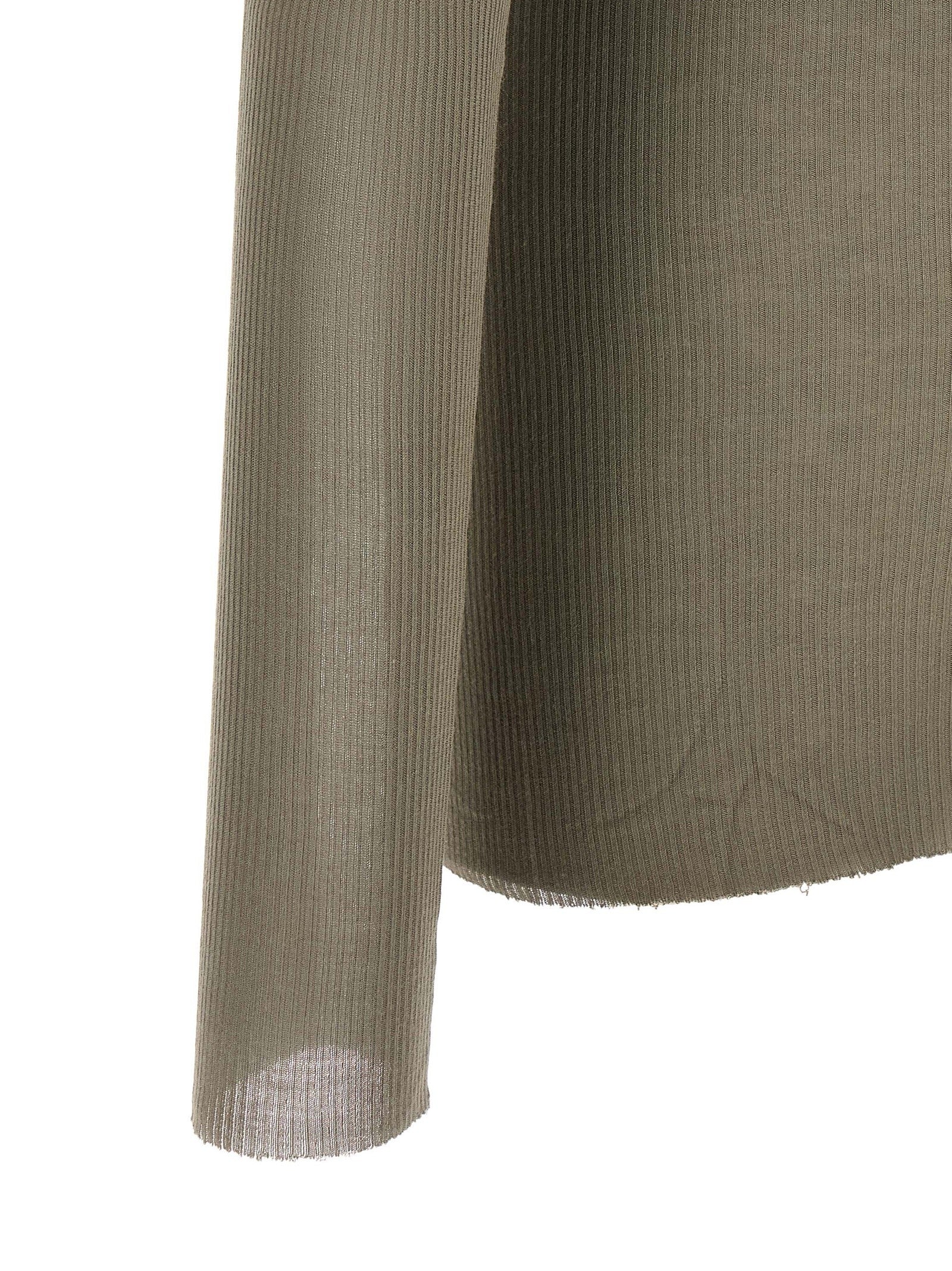 Rick Owens Rib LS Shirt Grey