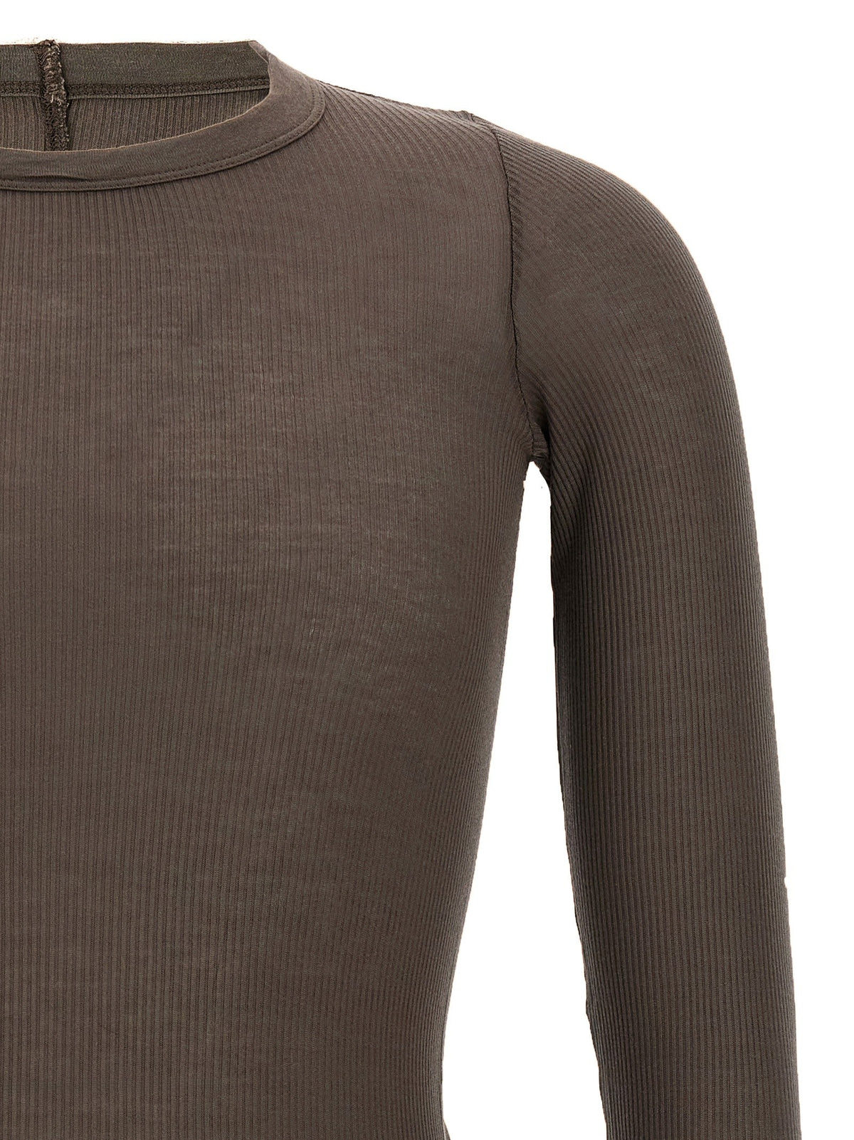 Rick Owens Rib LS Shirt Grey