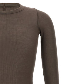 Rick Owens Rib LS Shirt Grey