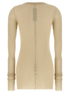 Rick Owens Rib LS Shirt Beige