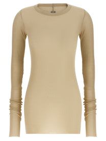 Rick Owens Rib LS Shirt Beige