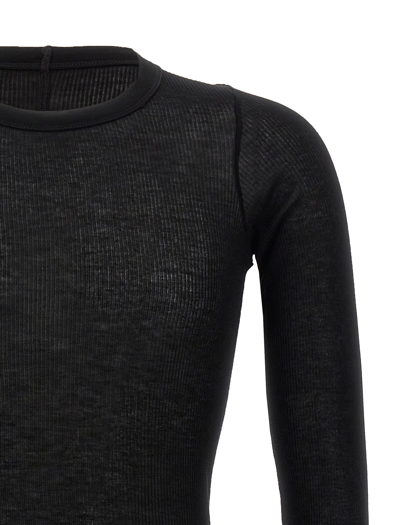 Rick Owens Rib LS Shirt Black