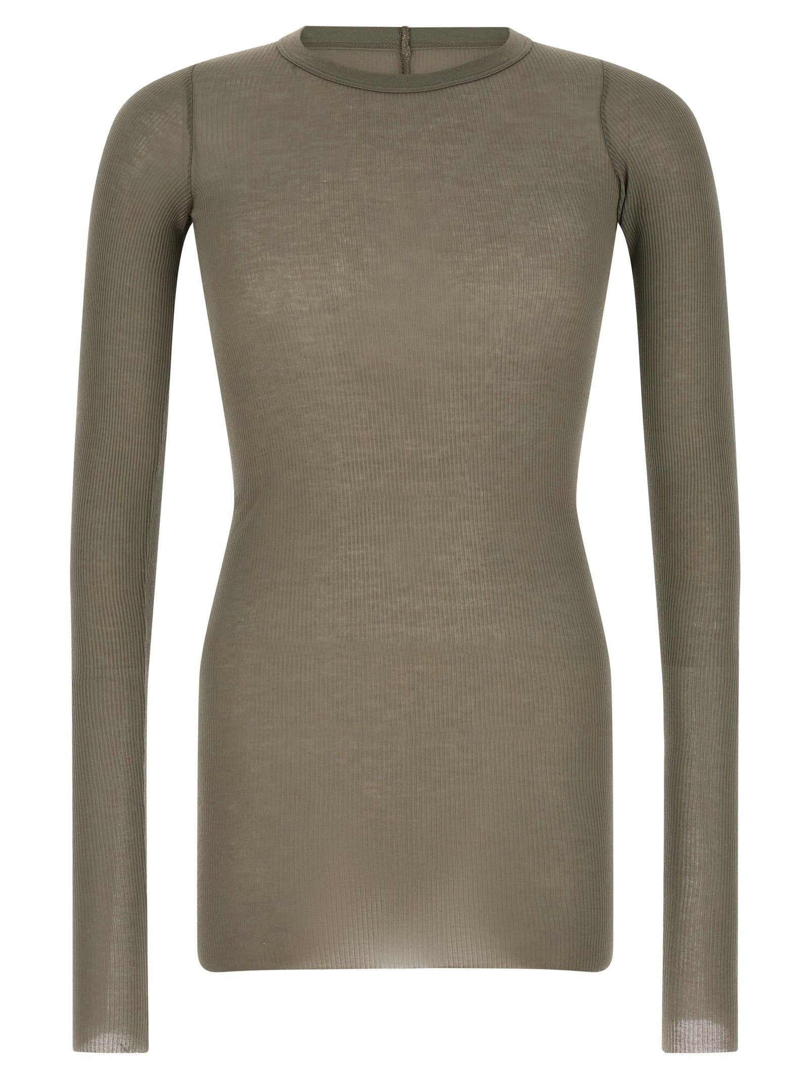 Rick Owens Rib LS Shirt Grey
