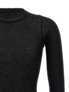 Rick Owens Rib LS Shirt Black, view 3