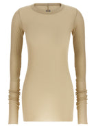 Rick Owens Rib LS Shirt Beige