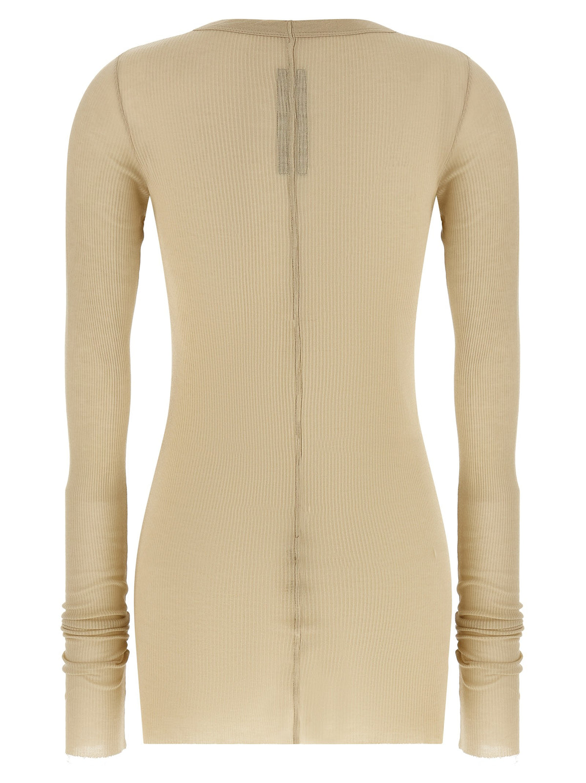 Rick Owens Rib LS Shirt Beige