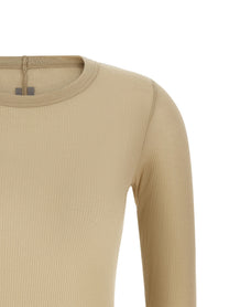 Rick Owens Rib LS Shirt Beige
