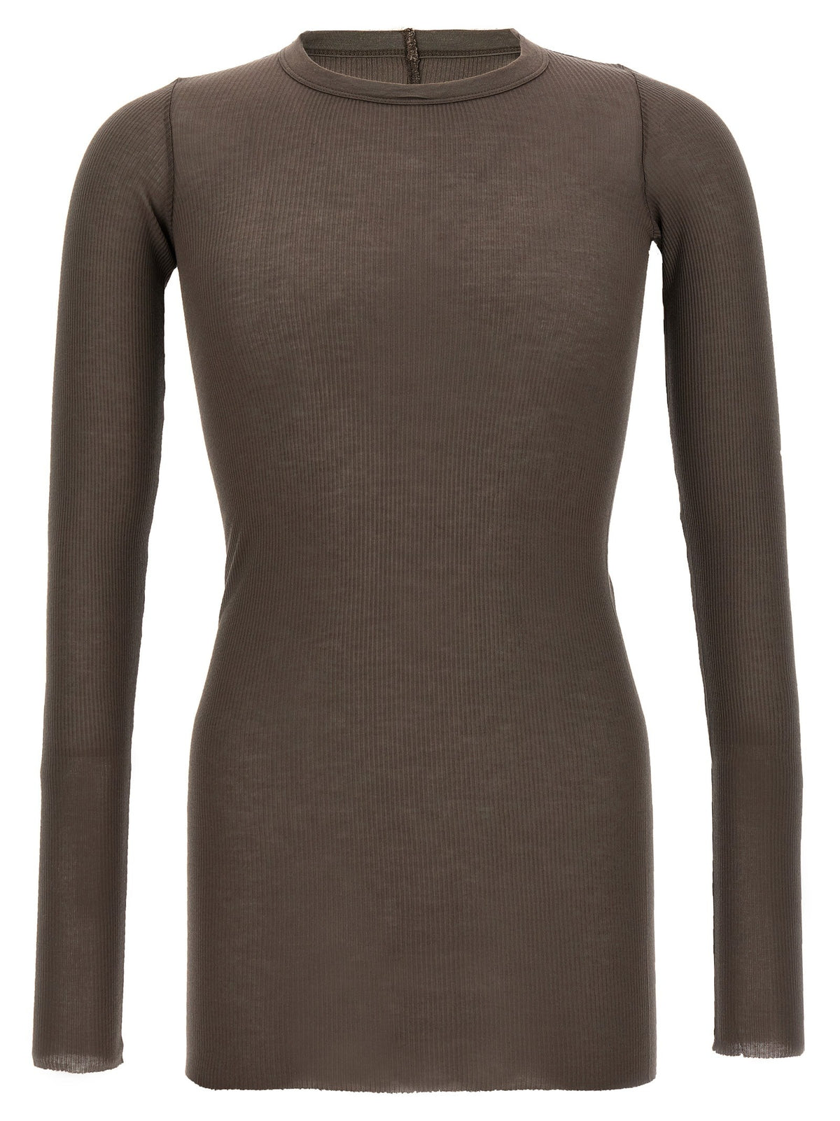 Rick Owens Rib LS Shirt Grey
