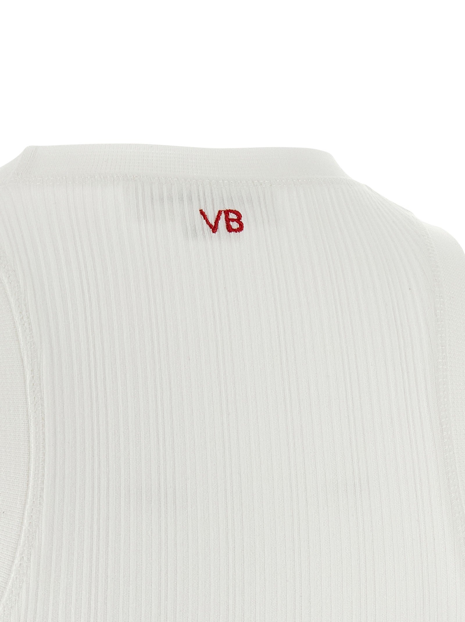 Victoria Beckham Rib Tank Top White