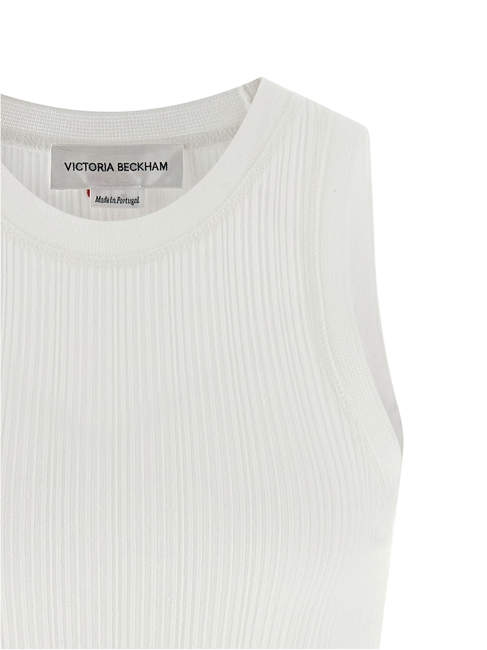 Victoria Beckham Rib Tank Top White