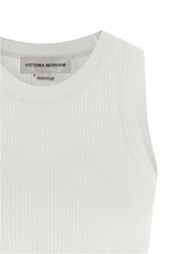 Victoria Beckham Rib Tank Top White