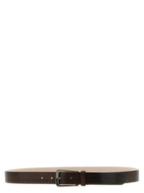 Brunello Cucinelli Ribbed Belt Brown