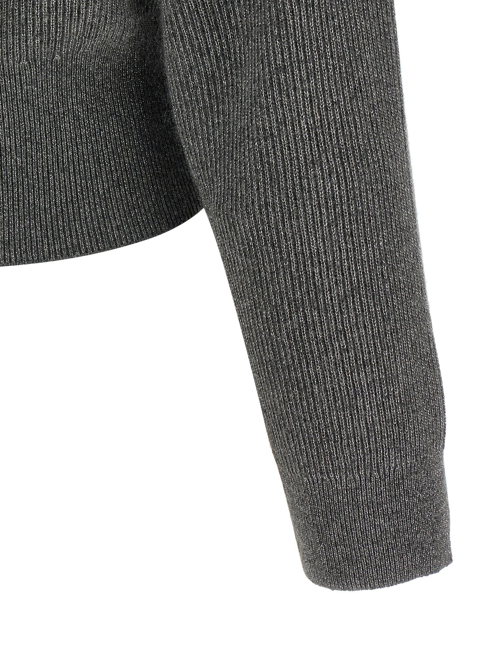 Brunello Cucinelli Ribbed Cardigan Grey