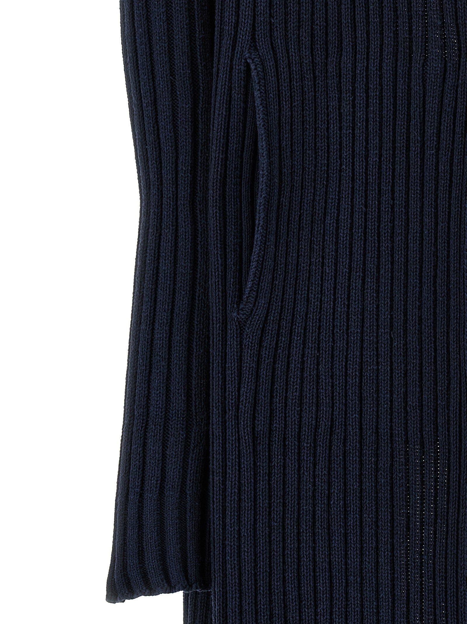 Balenciaga Ribbed Cardigan Blue