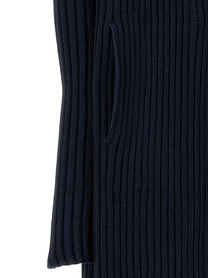 Balenciaga Ribbed Cardigan Blue