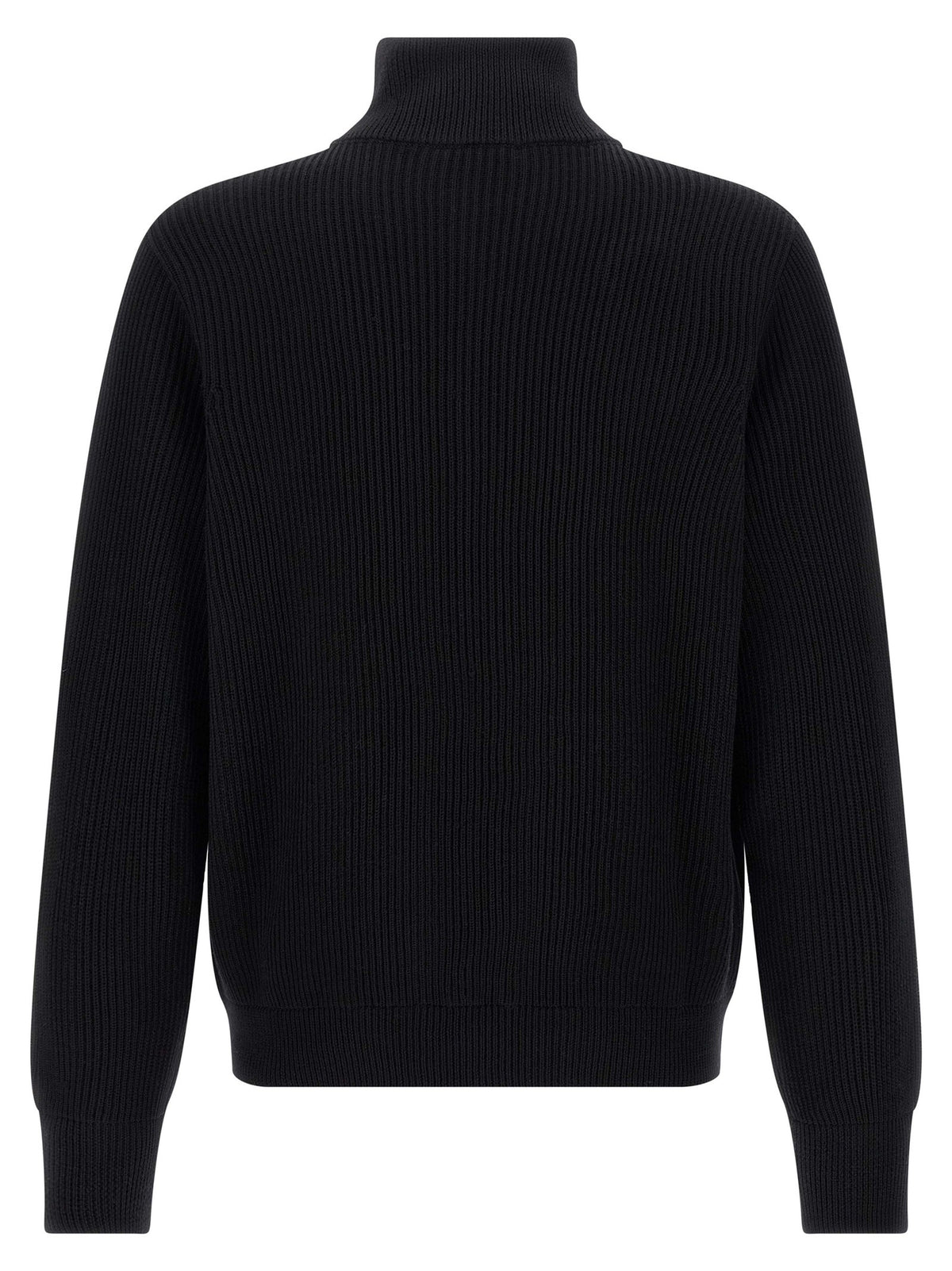 Roberto Collina Ribbed Cardigan Black, view 2