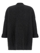 Be You Ribbed Cardigan Grey, view 2