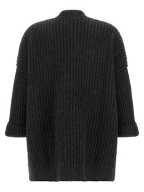 Be You Ribbed Cardigan Grey, view 2
