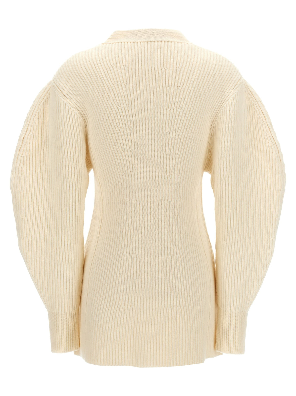 Jil Sander Ribbed Cardigan White, view 2