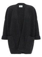 Be You Ribbed Cardigan Grey