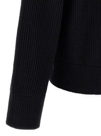 Roberto Collina Ribbed Cardigan Black