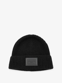 Dolce &amp; Gabbana Men's Ribbed Cashmere Hat Black