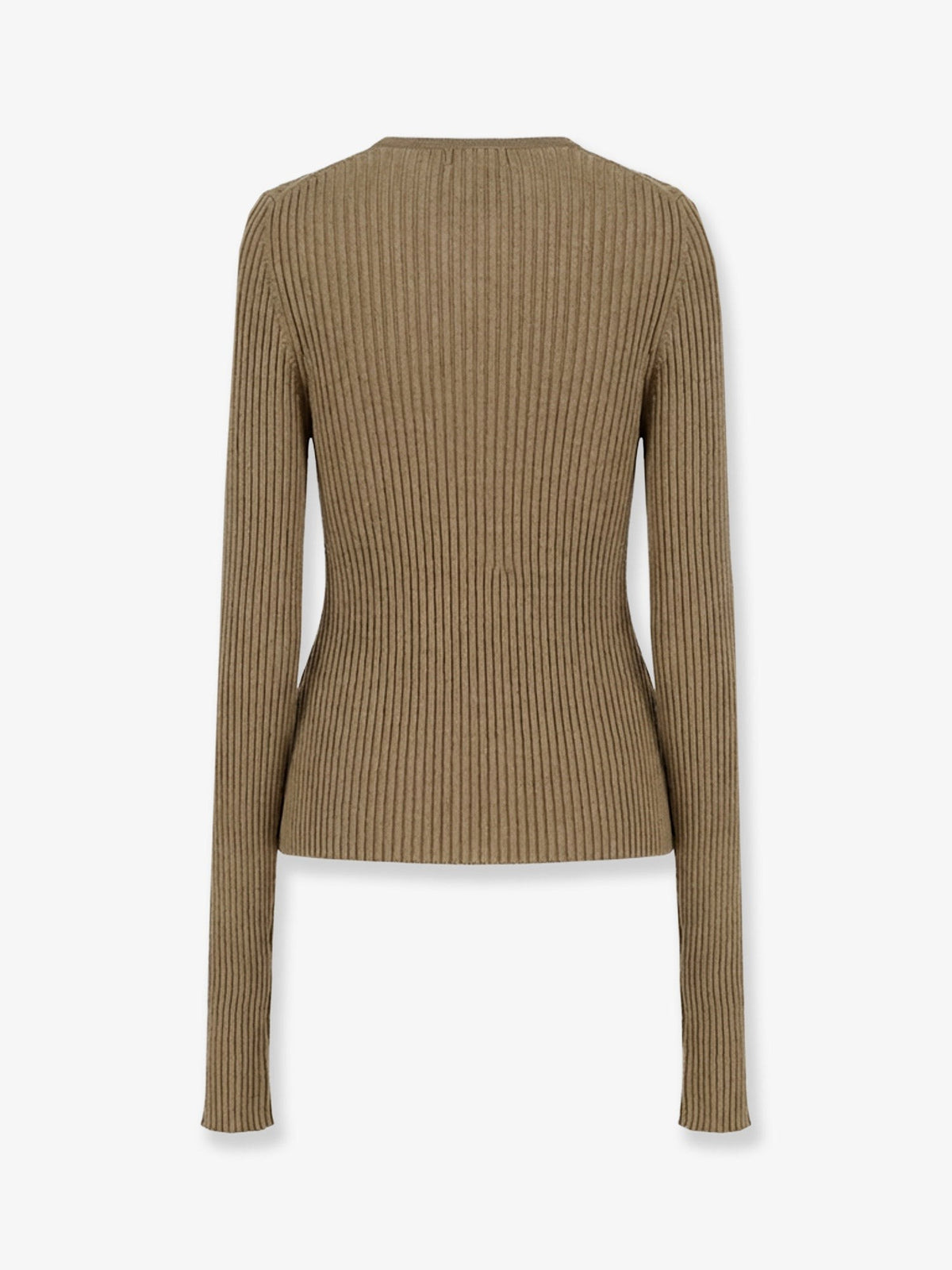 Nude Lucy Women's Ribbed Cotton Blend Sweater Green, view 2