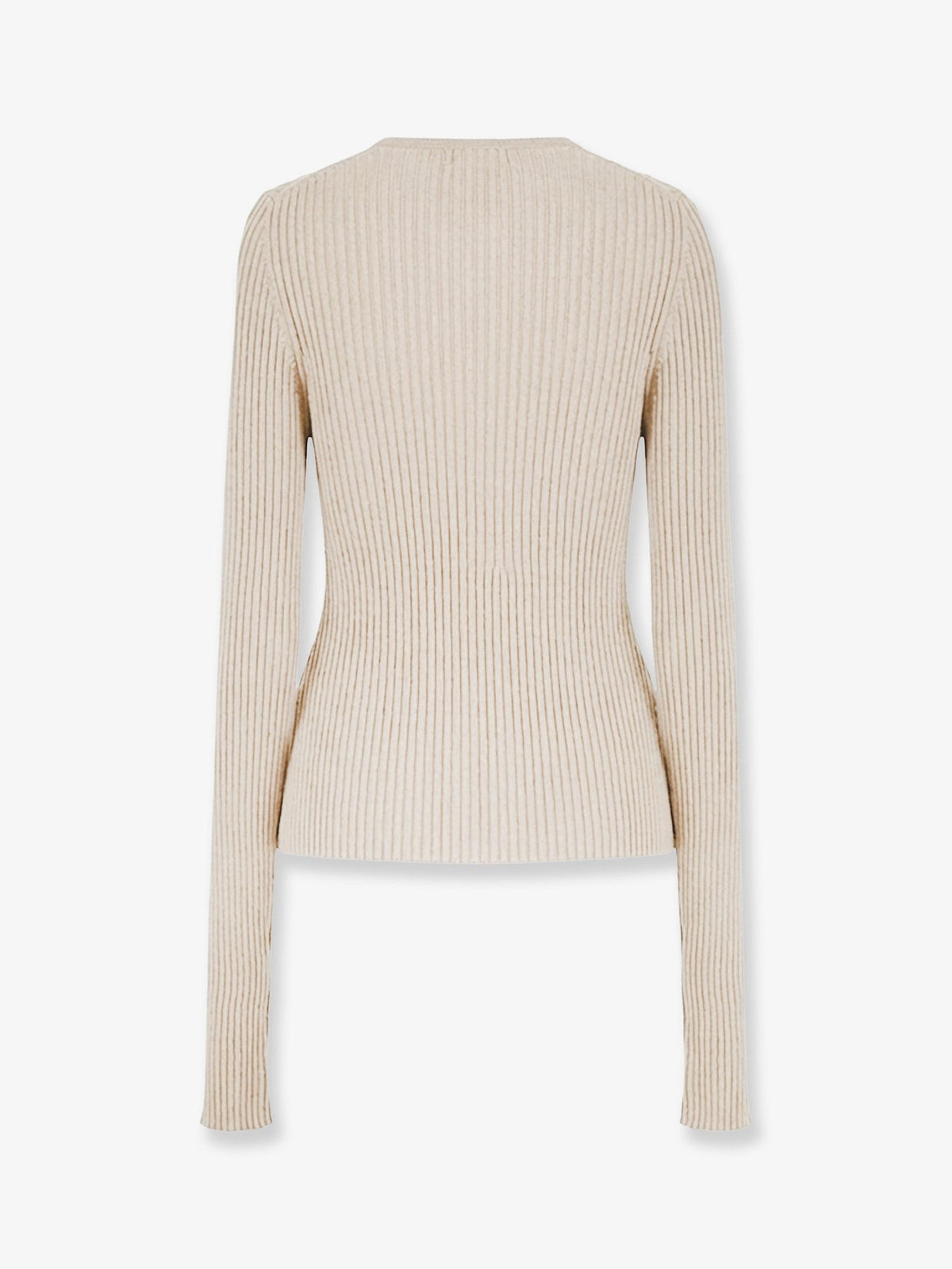Nude Lucy Women's Ribbed Cotton Blend Sweater White