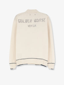 Golden Goose Men's Ribbed Cotton Sweater White