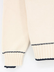 Golden Goose Men's Ribbed Cotton Sweater White