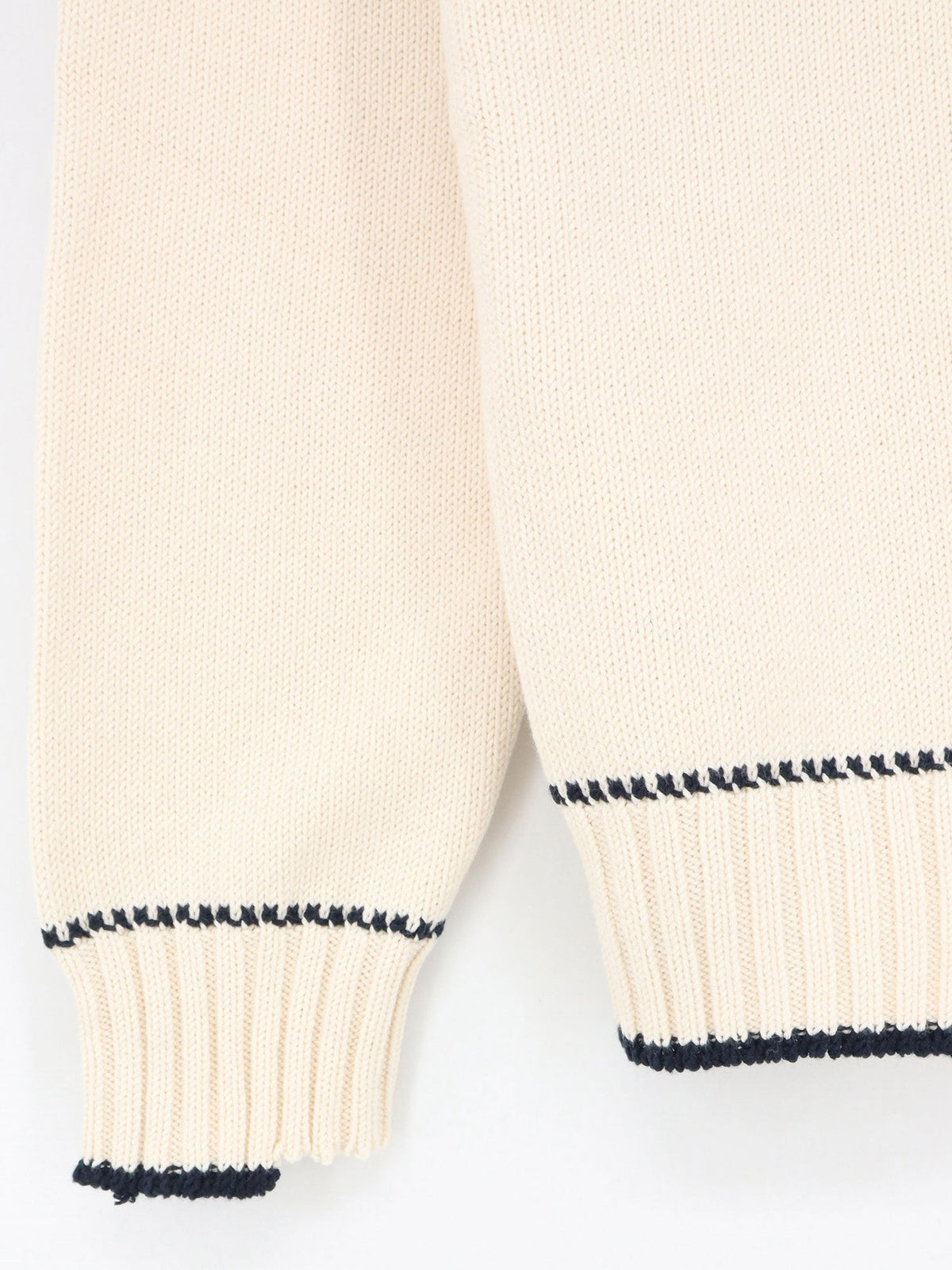 Golden Goose Men's Ribbed Cotton Sweater White, view 3