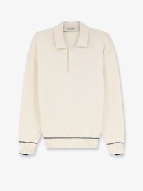 Golden Goose Men's Ribbed Cotton Sweater White
